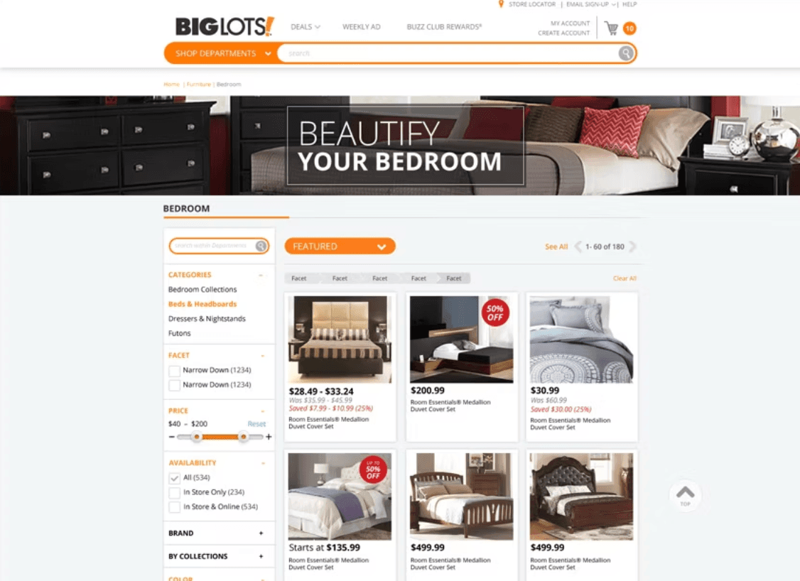 Big Lots! creative work, piece 1