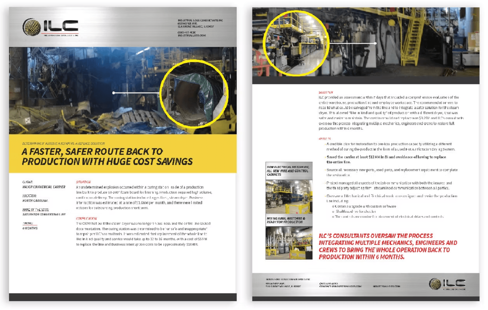 Industrial Loss Consultants creative work, piece 3
